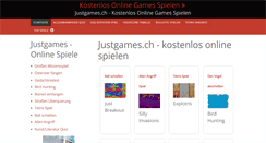 Desktop Screenshot of justgames.ch